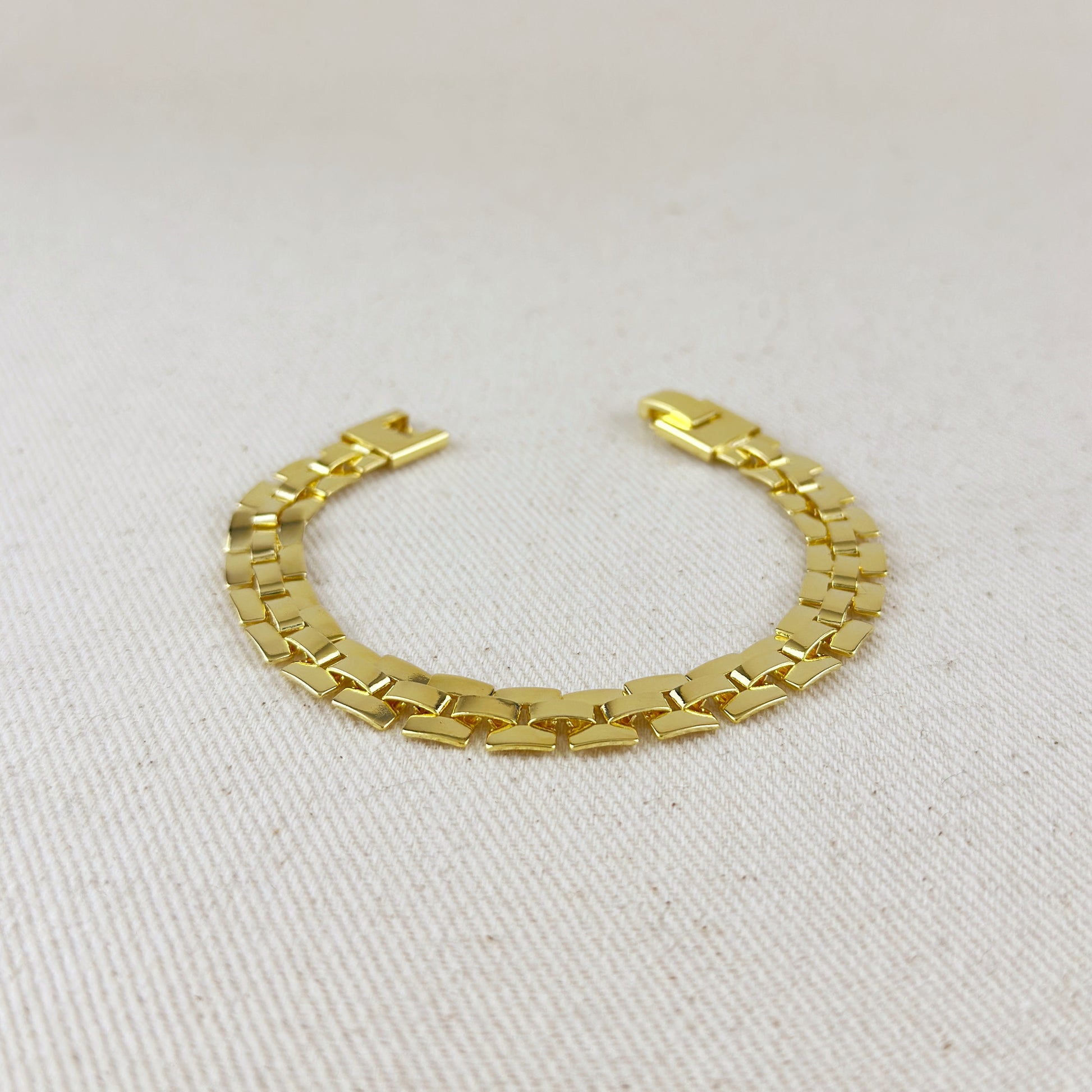 18K Gold Filled 9mm Watch Band Bracelet