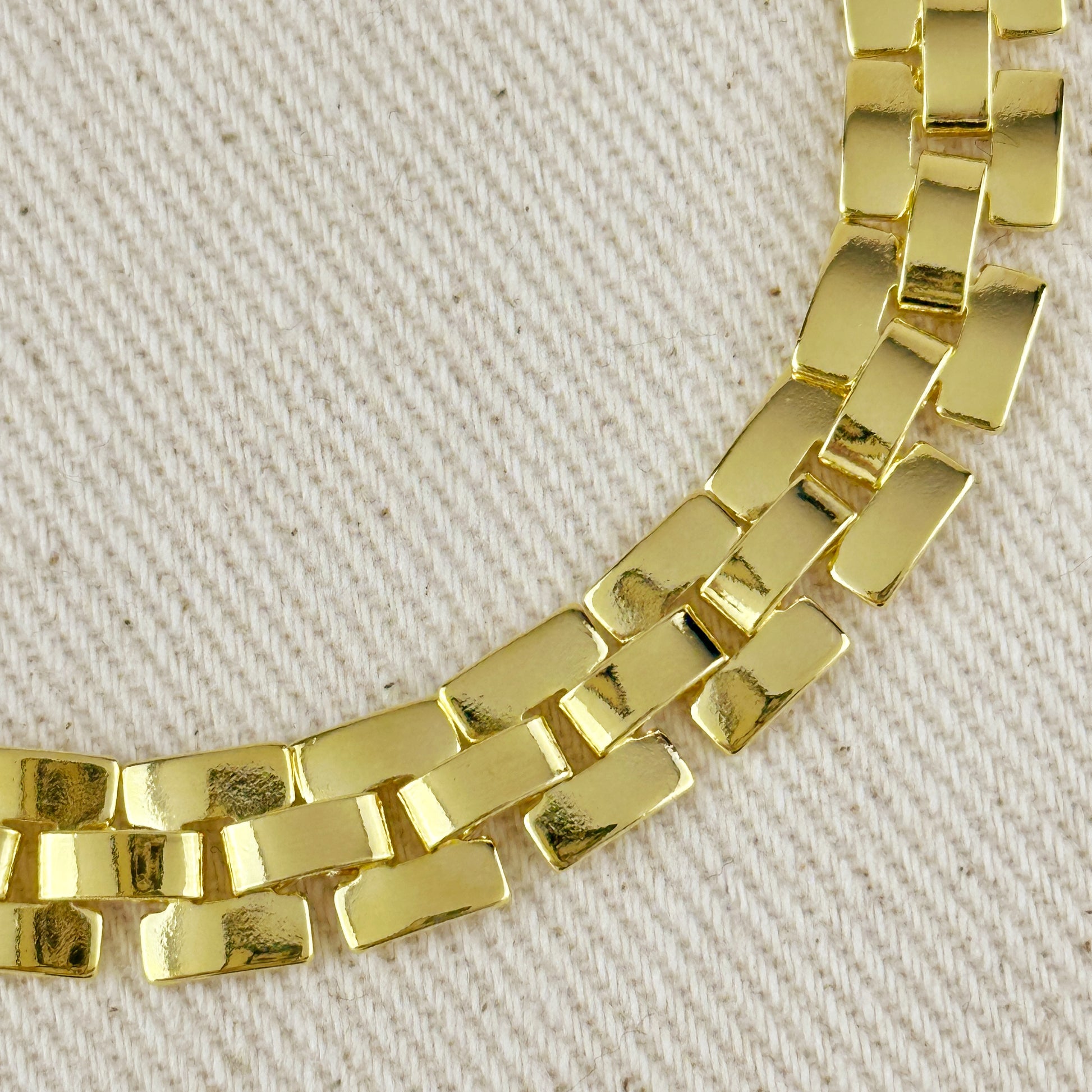 18K Gold Filled 9mm Watch Band Bracelet