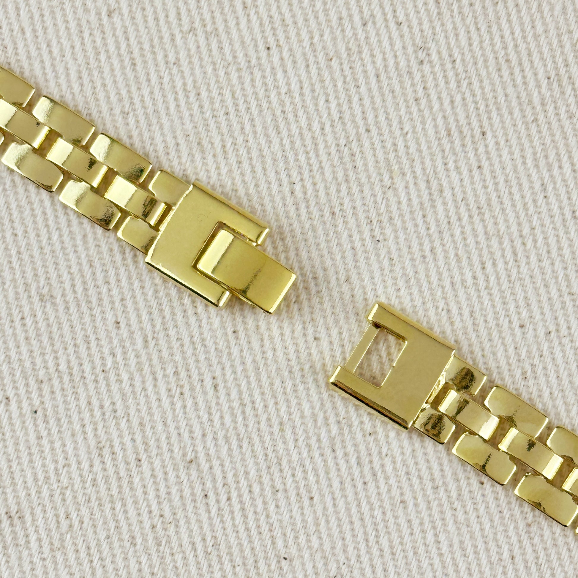 18K Gold Filled 9mm Watch Band Bracelet