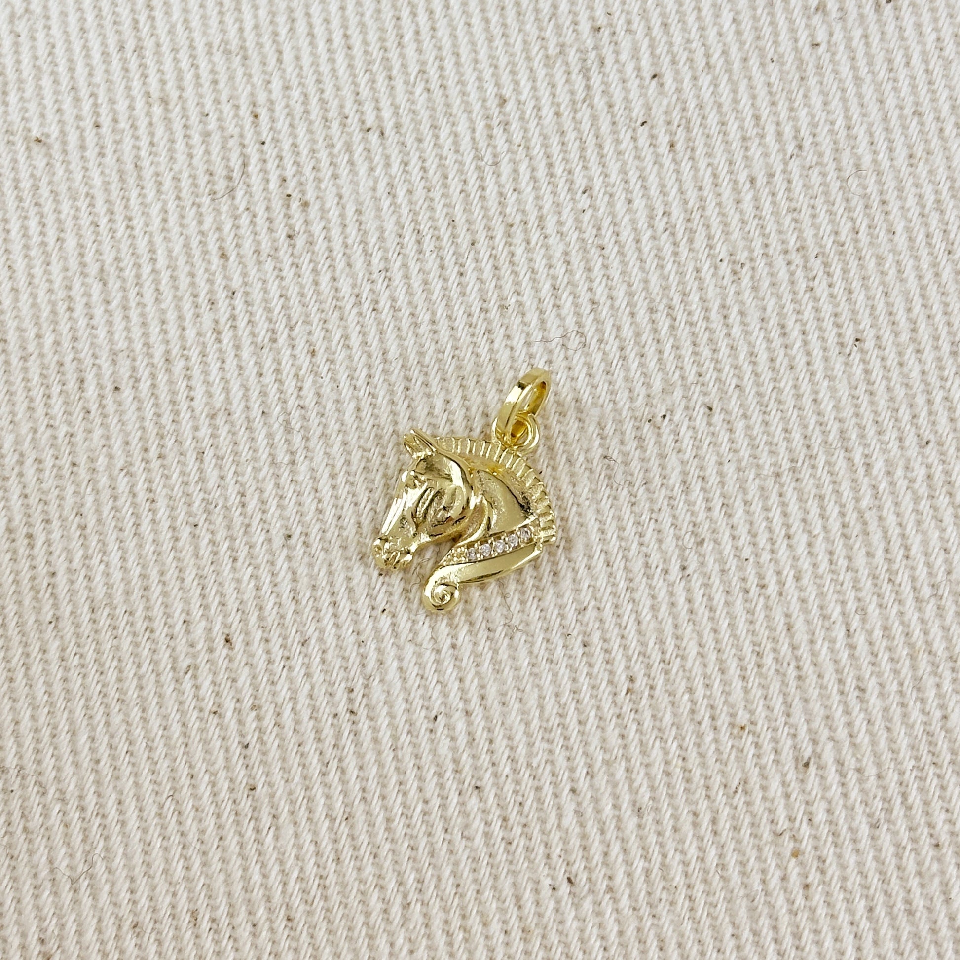 18k Gold Filled Horse Charm