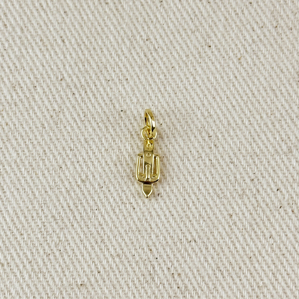 18k Gold Filled Belt & Buckle Charm