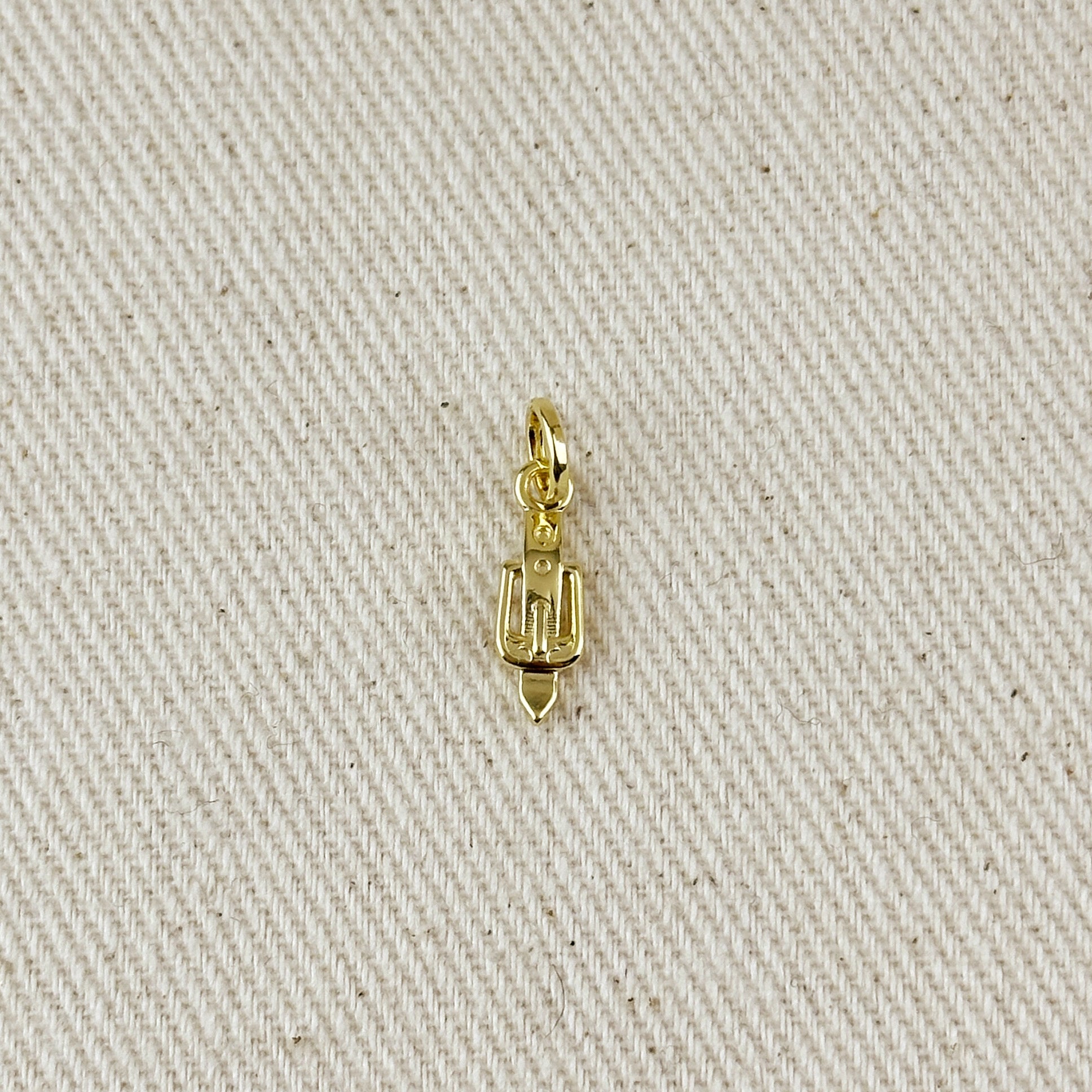 18k Gold Filled Belt & Buckle Charm