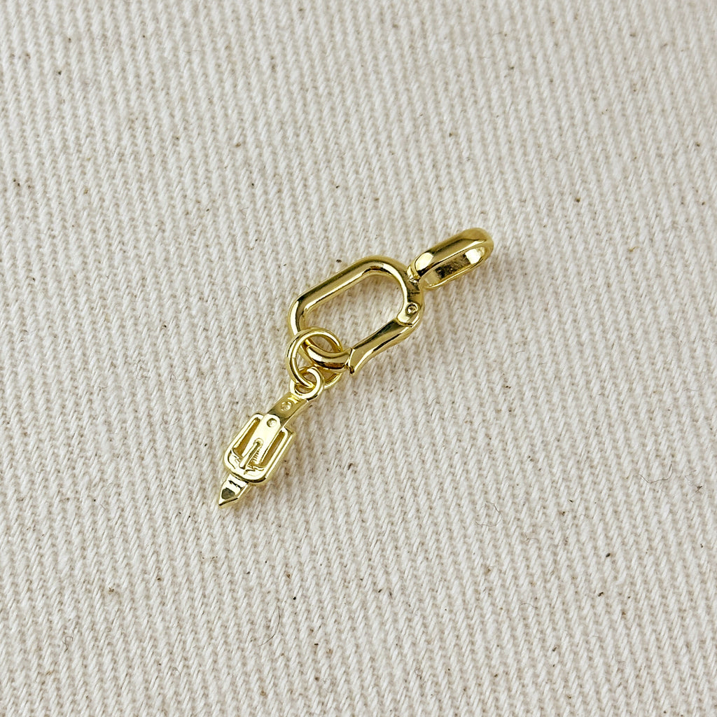 18k Gold Filled Belt & Buckle Charm