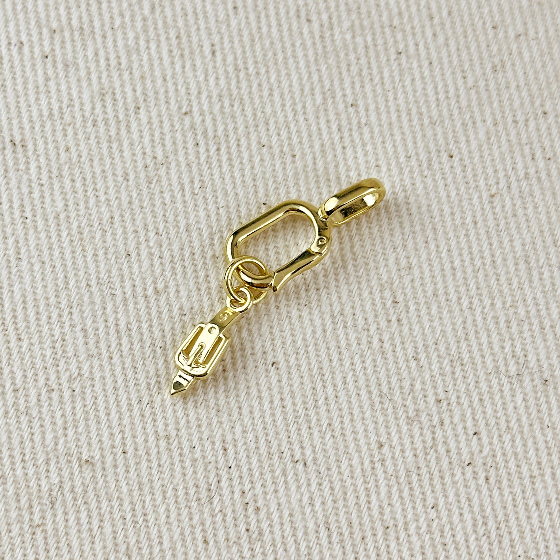 18k Gold Filled Belt & Buckle Charm