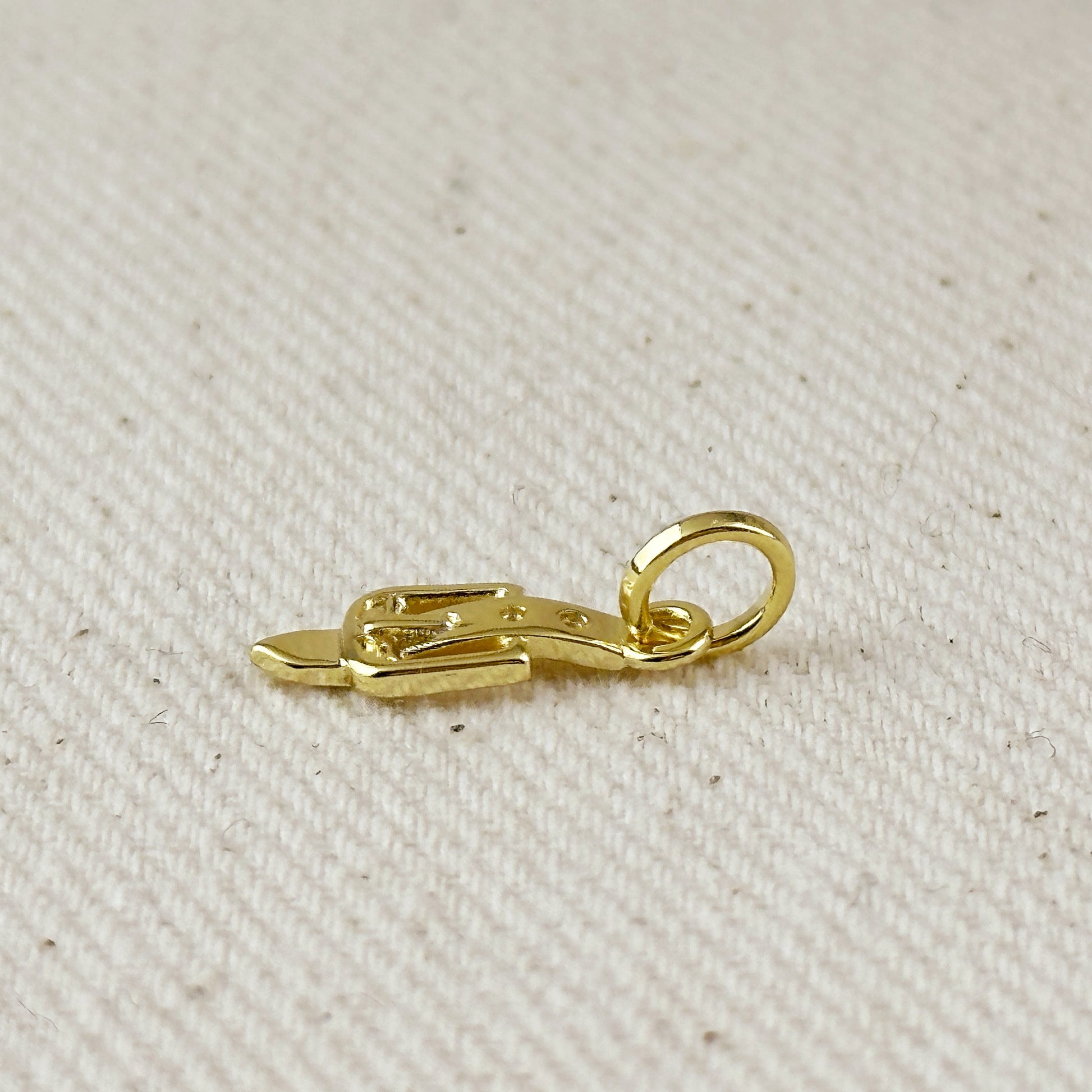 18k Gold Filled Belt & Buckle Charm