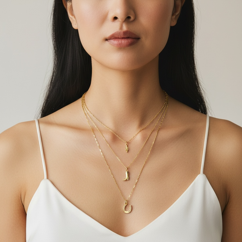 18k Gold Filled Belt & Buckle Charm