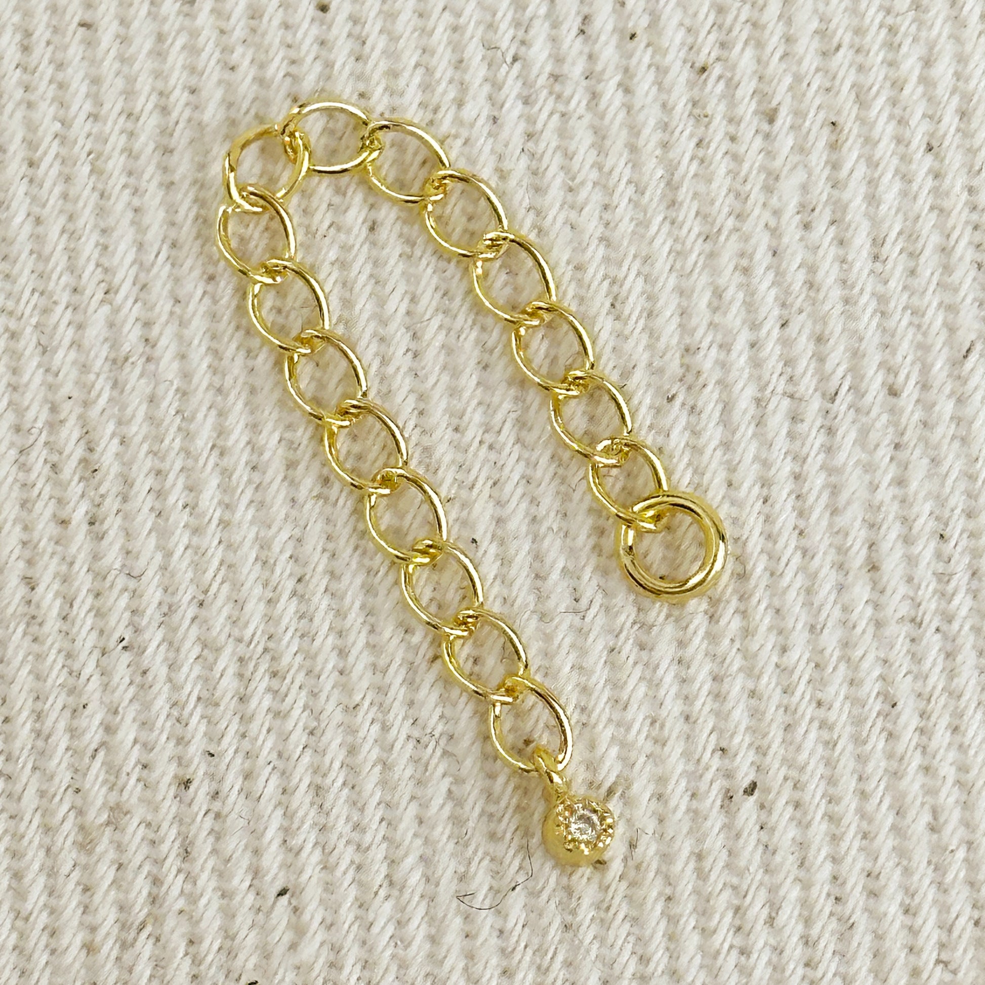 18k Gold Filled Bezel 1.2mm CZ Extender