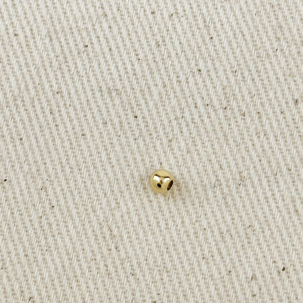14k Gold Filled 4.0mm Seamless Bead For Jewelry Making.