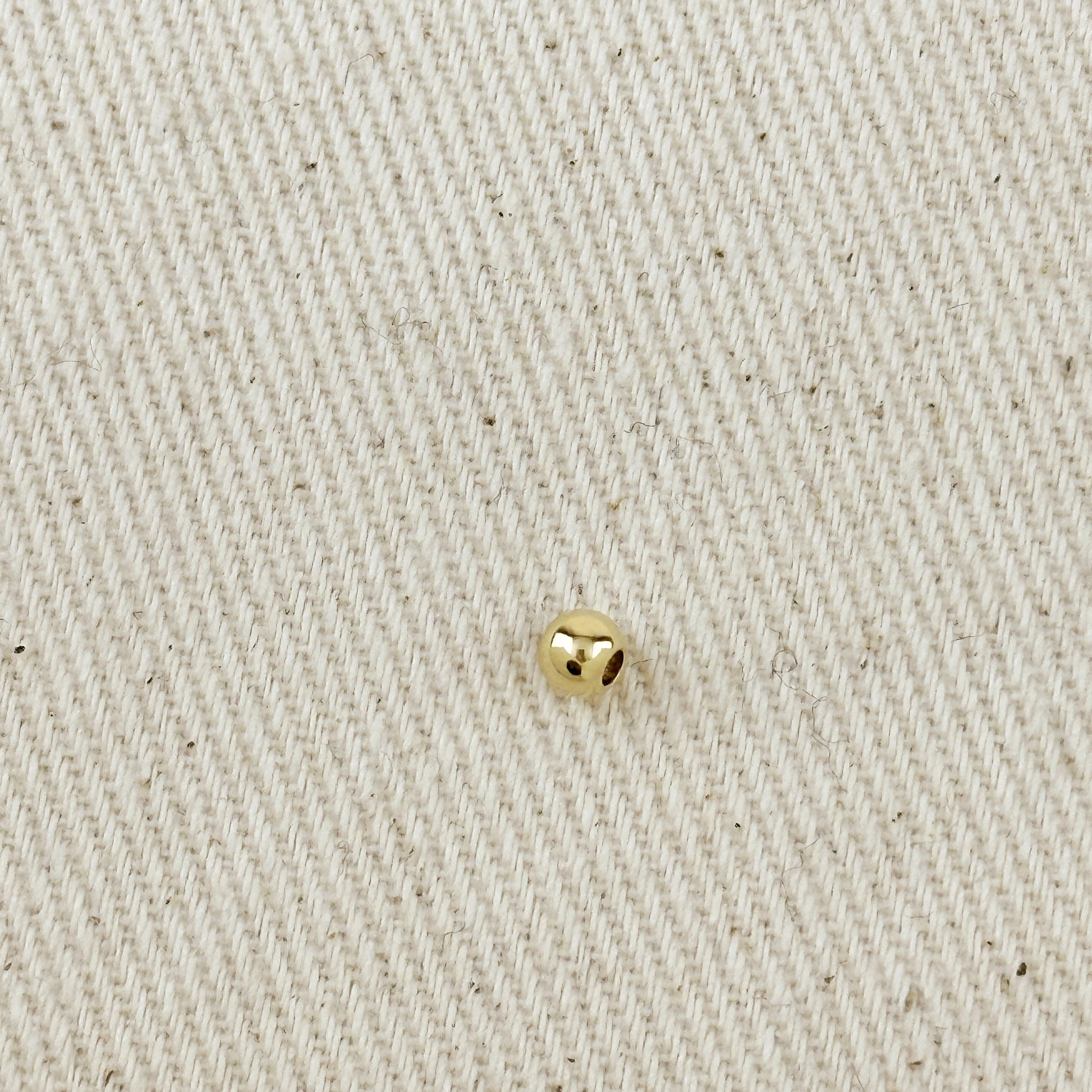 14k Gold Filled 4.0mm Seamless Bead For Jewelry Making.