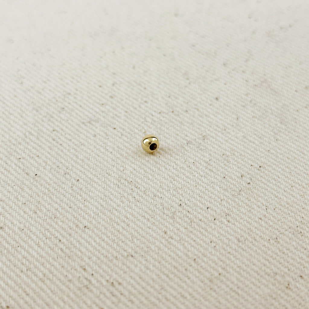 14k Gold Filled 4.0mm Seamless Bead For Jewelry Making.
