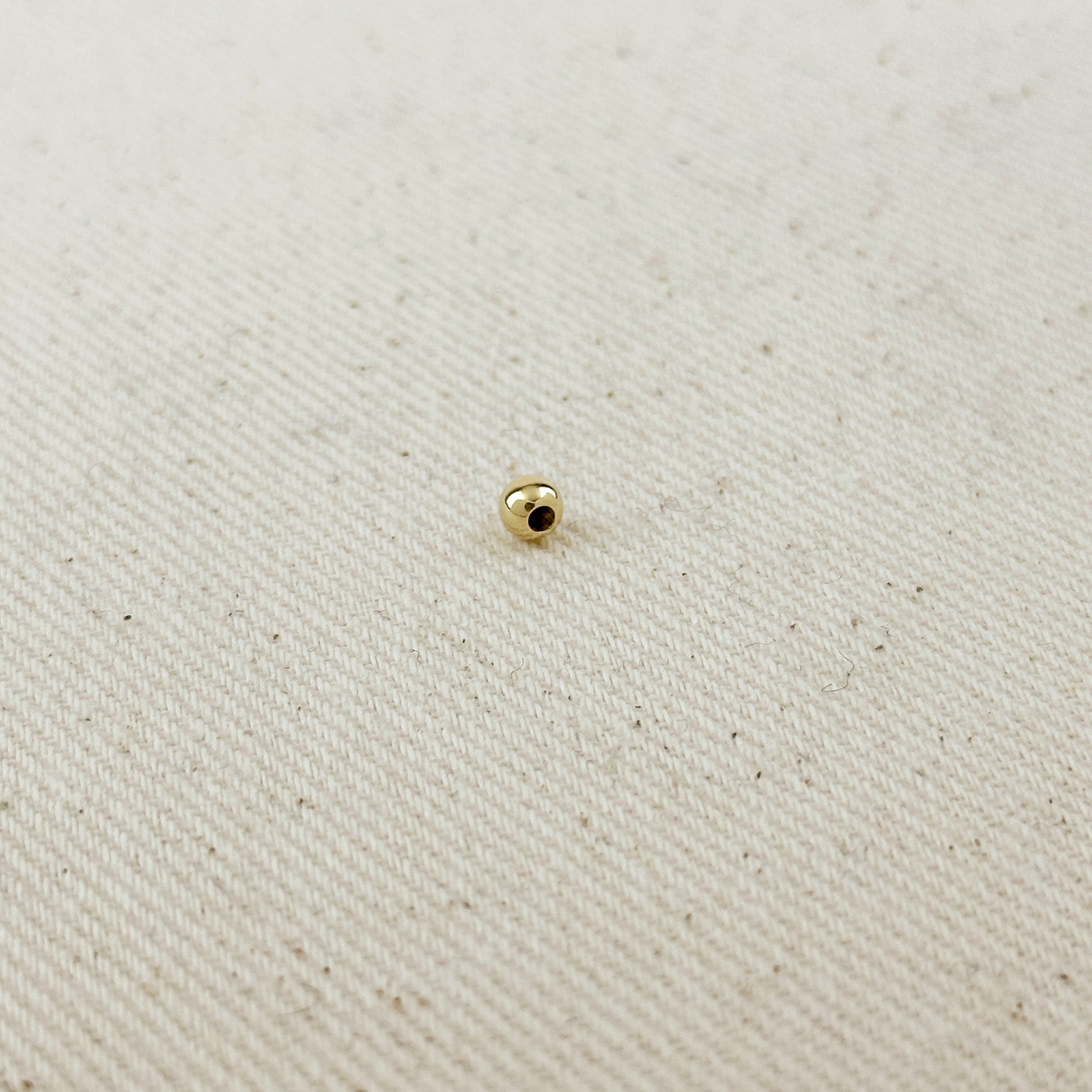 14k Gold Filled 4.0mm Seamless Bead For Jewelry Making.