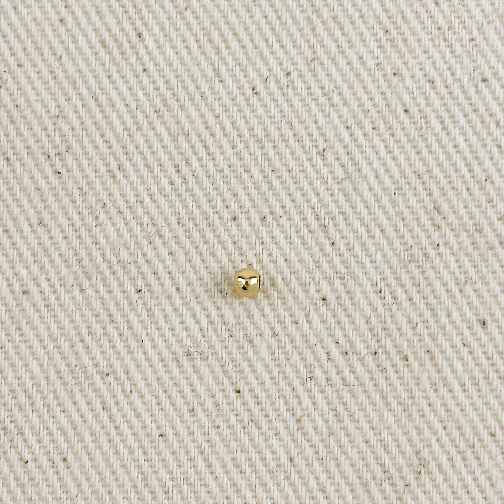 14k Gold Filled 3.0mm Seamless Bead For Jewelry Making.