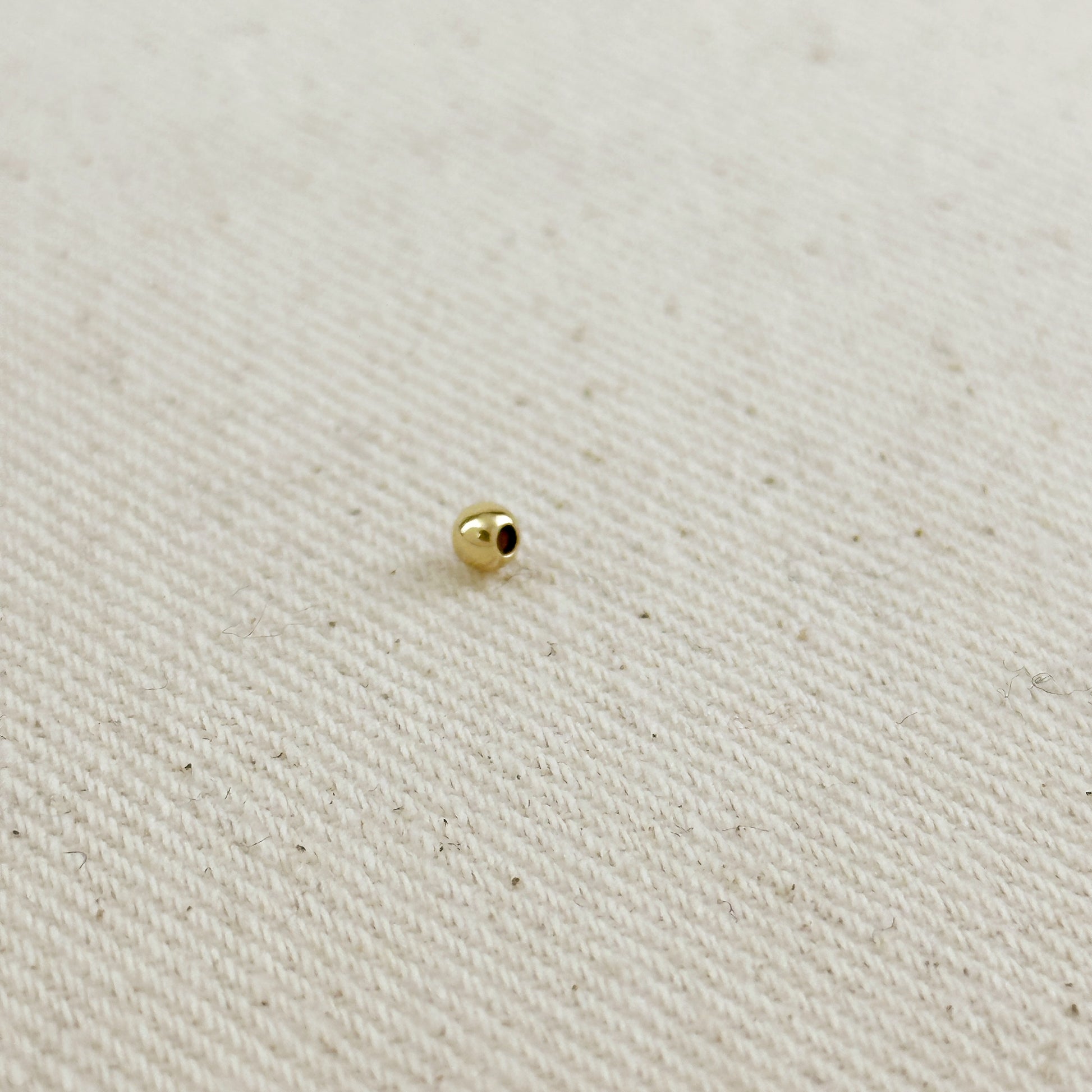 14k Gold Filled 3.0mm Seamless Bead For Jewelry Making.