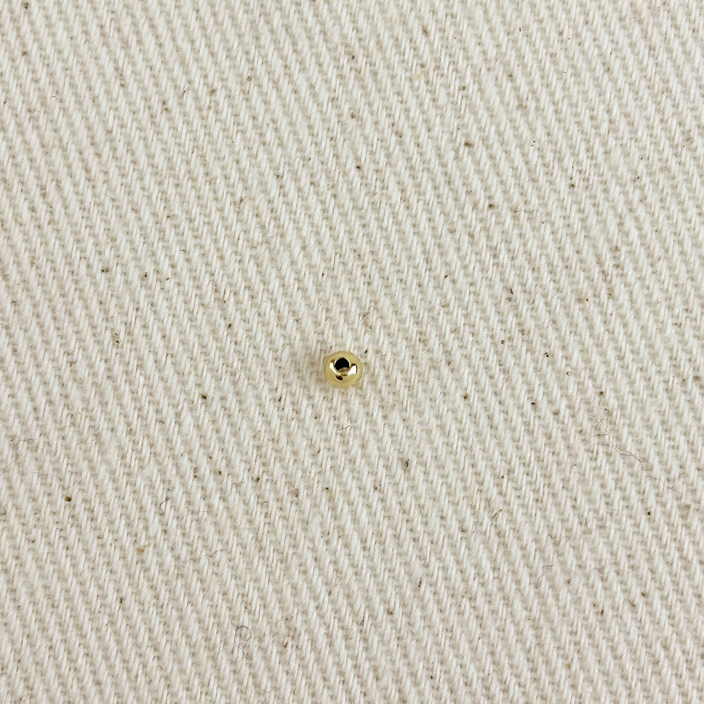 14k Gold Filled 3.0mm Bead For Jewelry Making.