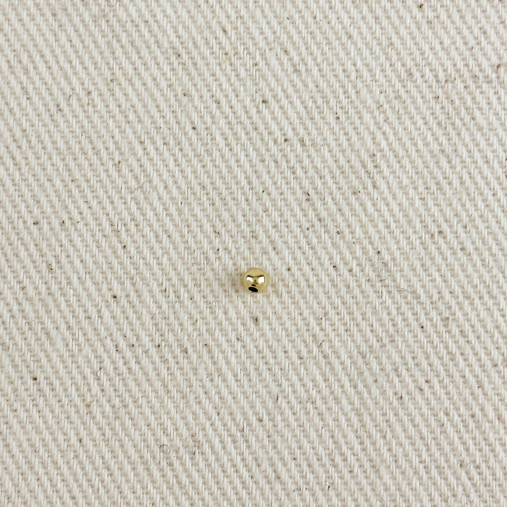 14k Gold Filled 3.0mm Bead For Jewelry Making.