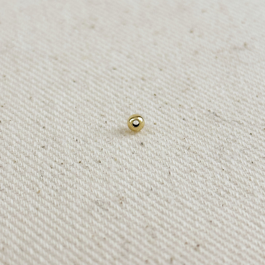 14k Gold Filled 3.0mm Bead For Jewelry Making.