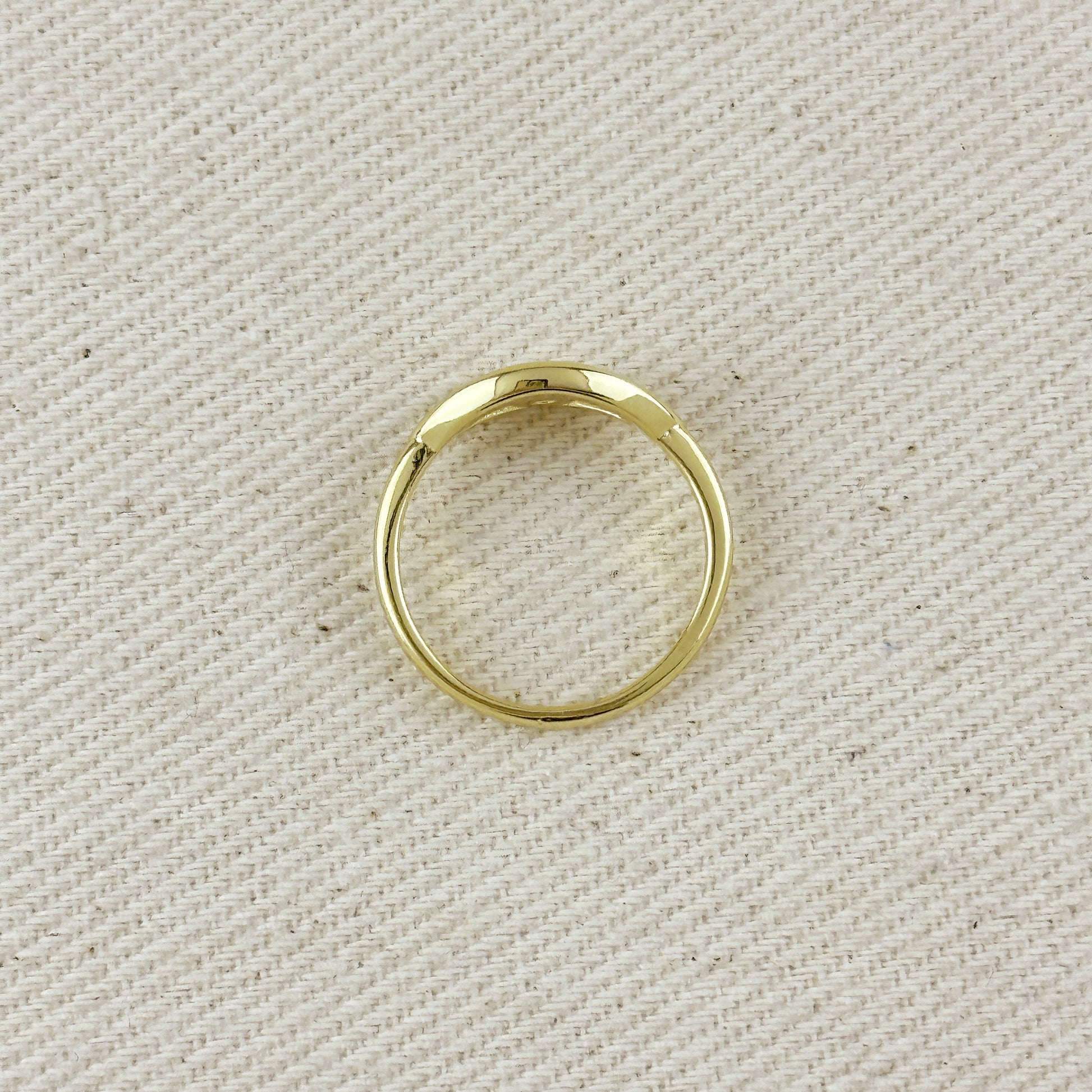 18K Gold Filled CZ Eye Ring