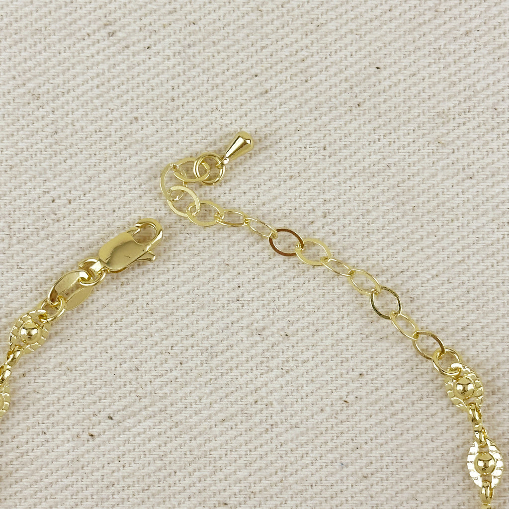 18K Gold Filled Saturn Bracelet