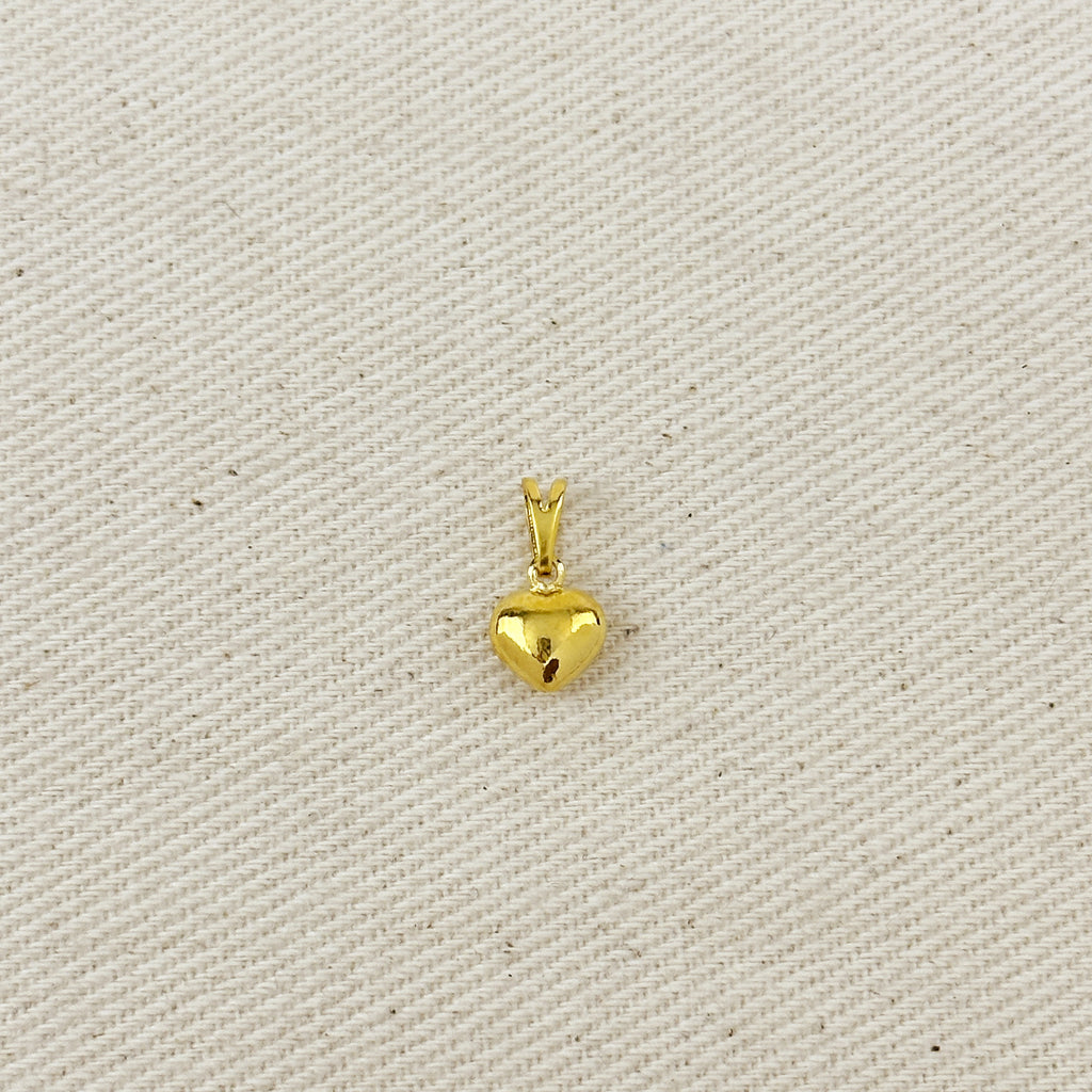 Mini Puffy Heart Charm