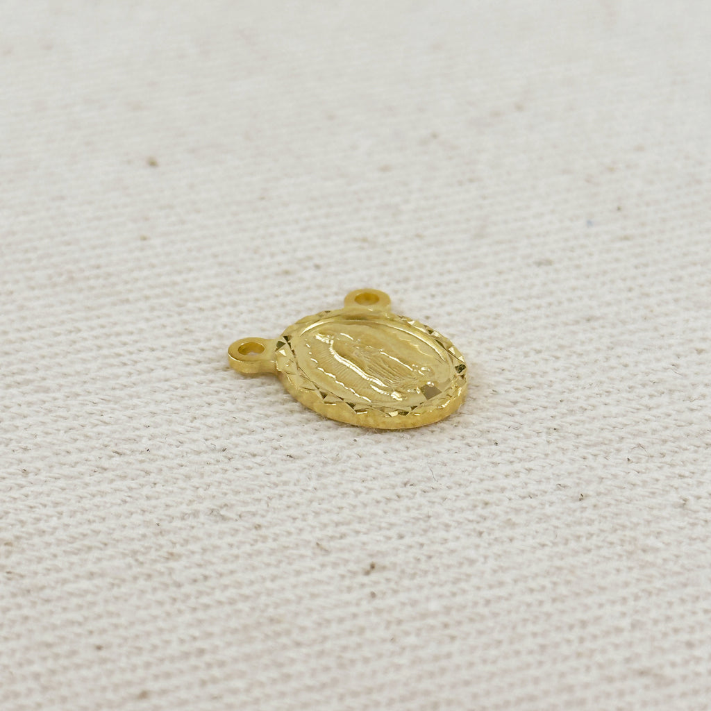 18k Gold Filled Lady Guadalupe Scapular Accessory