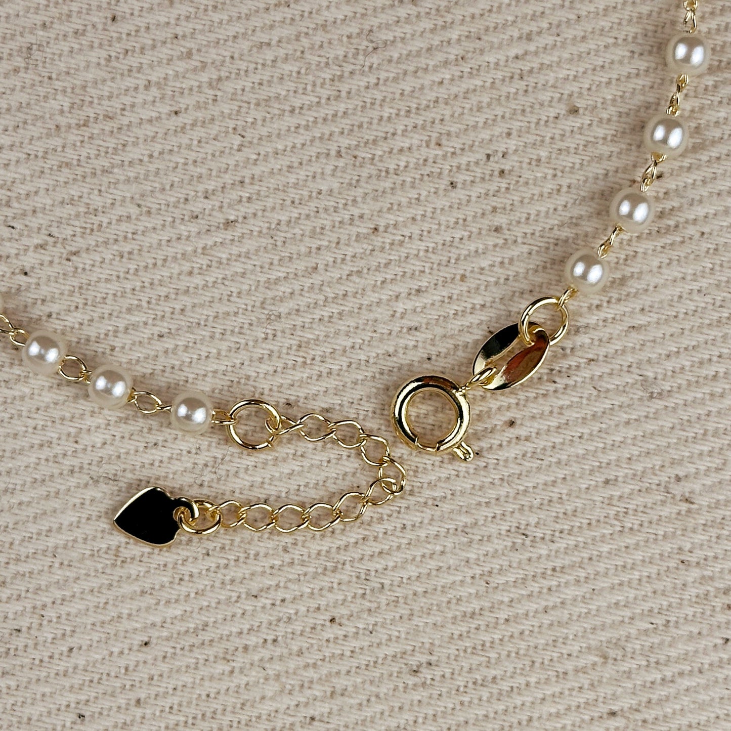 18k Gold Filled 3mm Pearl Bracelet