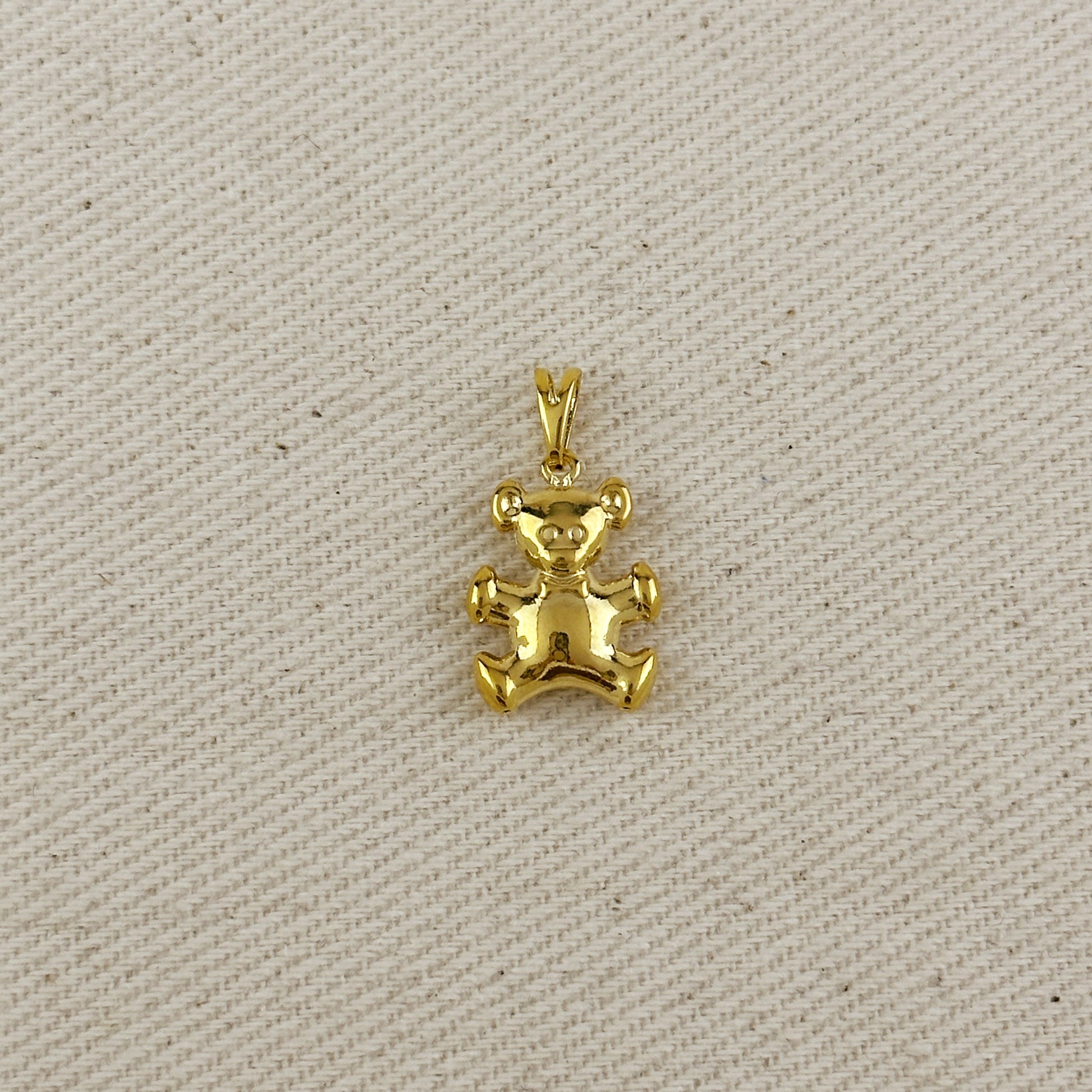18k Gold Filled Teddy Bear Pendant