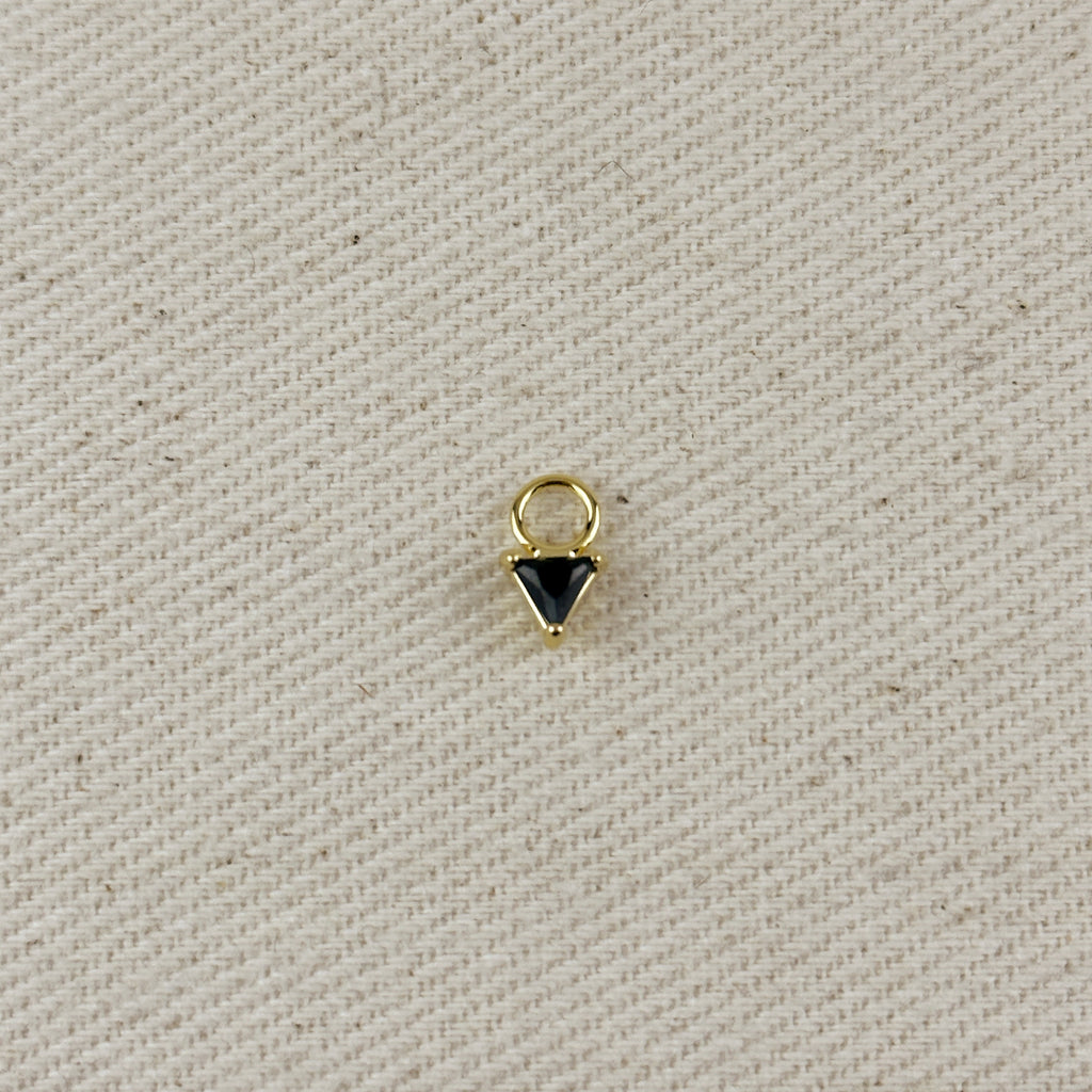 Mini CZ Triangle Earring Charm