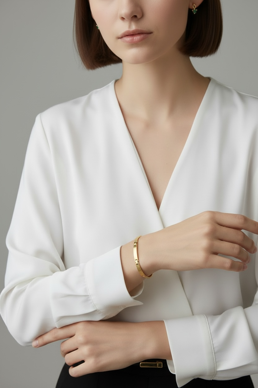 Polished and Textured Links Bracelet