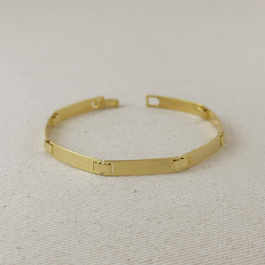 Polished and Textured Links Bracelet