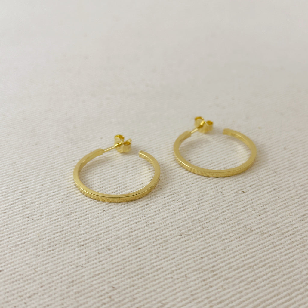 24mm Wire C-Hoop Earrings