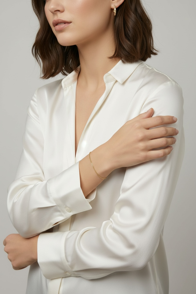 18K Gold Filled 1.8mm Anchor Chain Bracelet