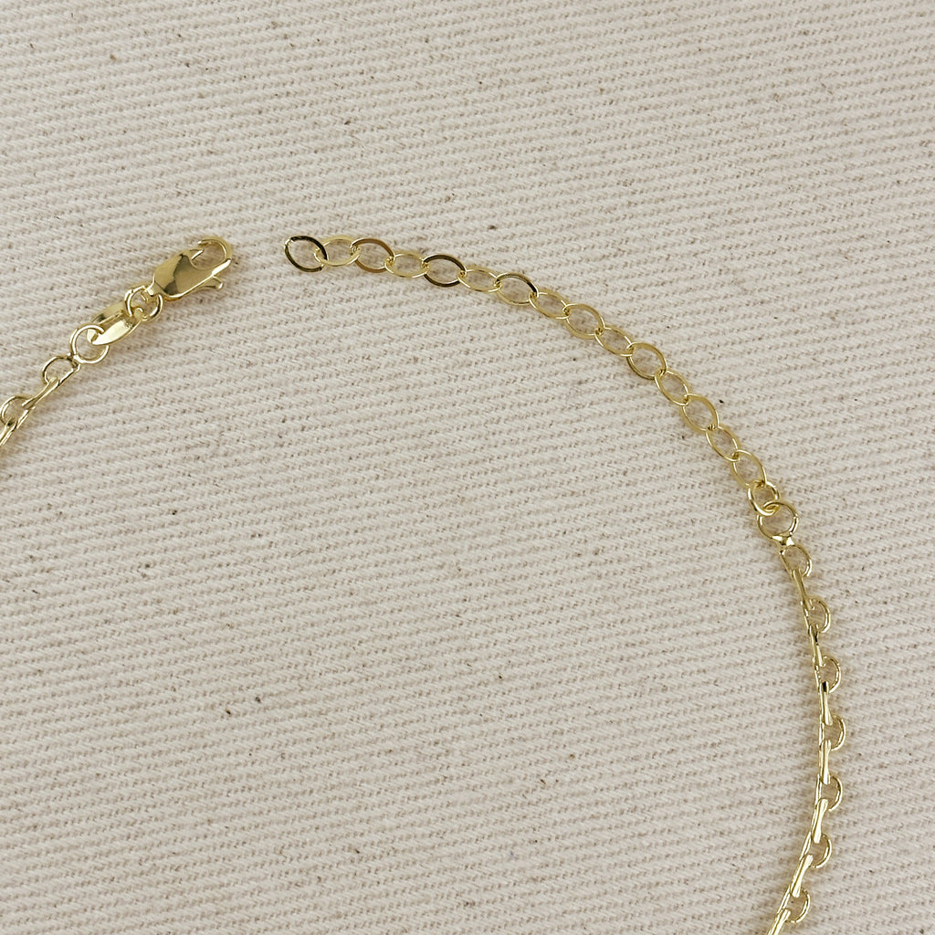 18k Gold Filled Lace Chain Anklet