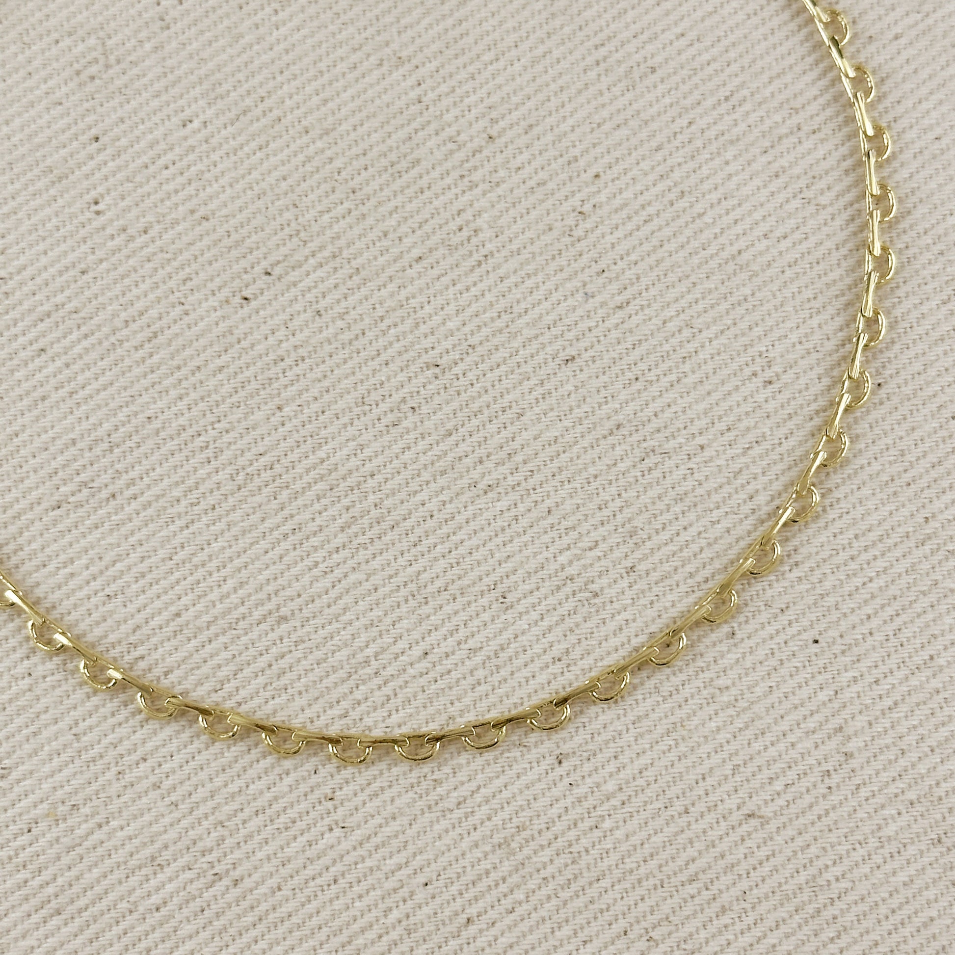 18k Gold Filled Lace Chain Anklet