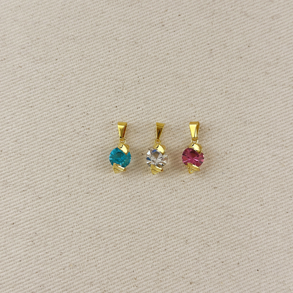 Colored Crystal Charm