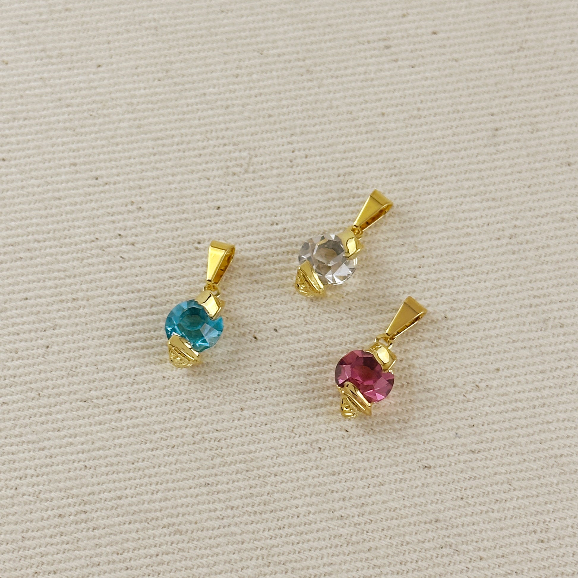 Colored Crystal Charm