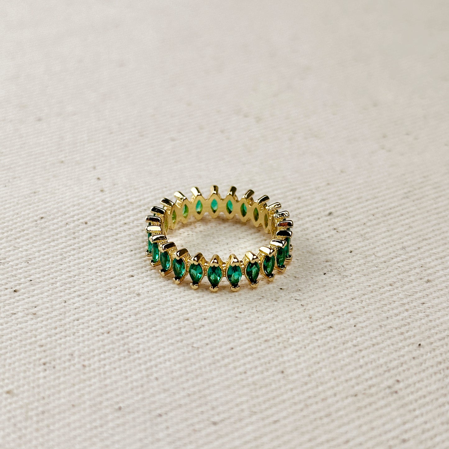 18k Gold Filled Marquise Eternity Band Ring