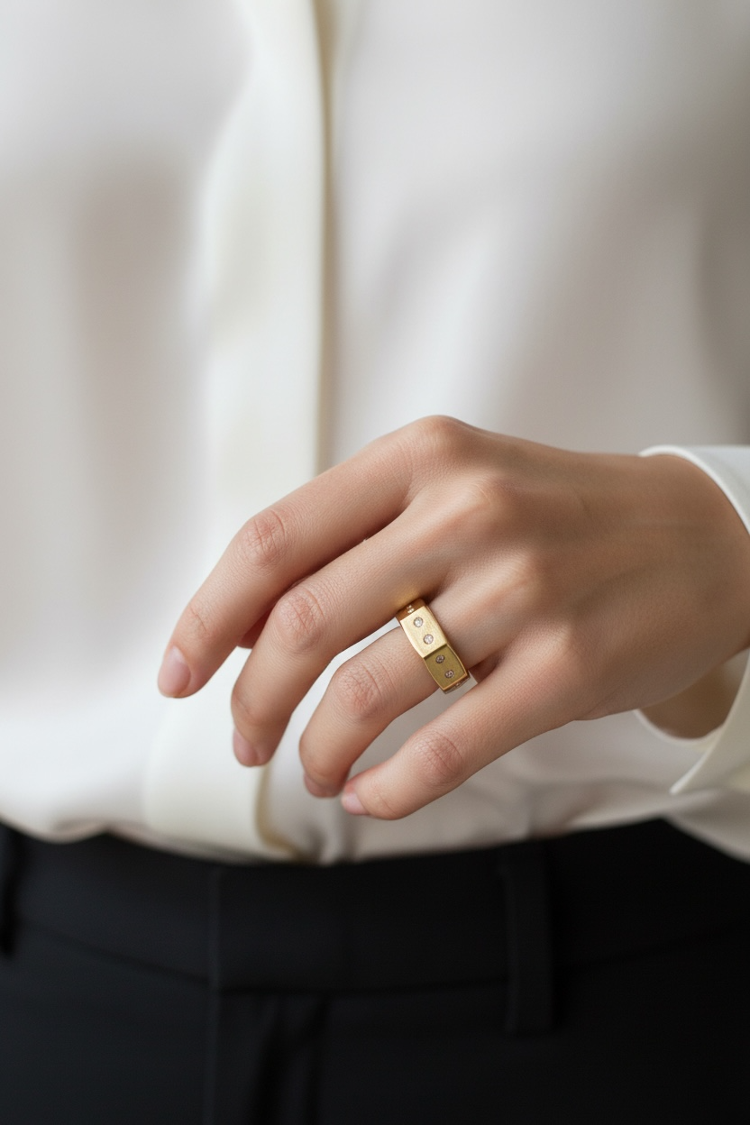 18k Gold Filled Dice Ring For Wholesale and Jewelry Supplies