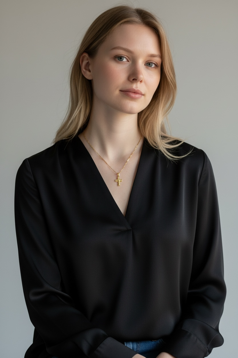 Diamond Cut Cross Charm