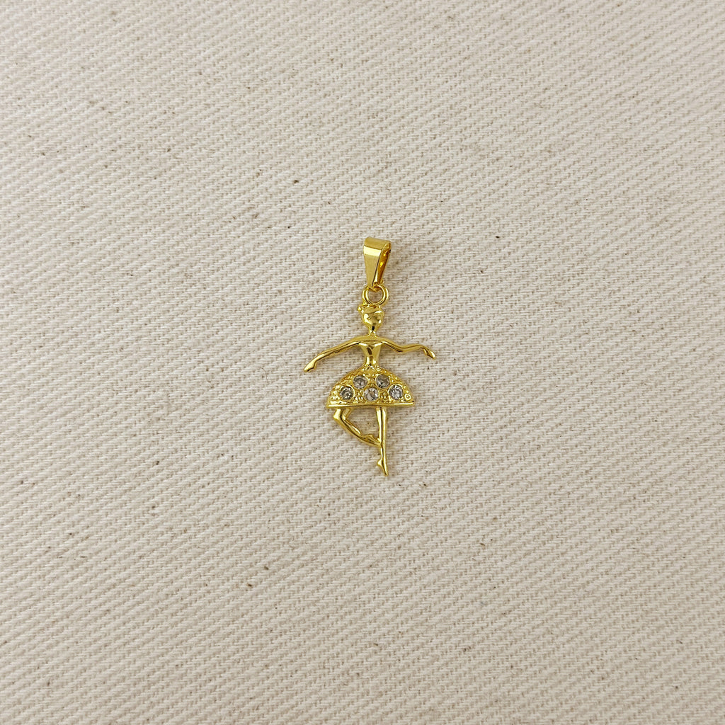 Ballerina CZ Charm