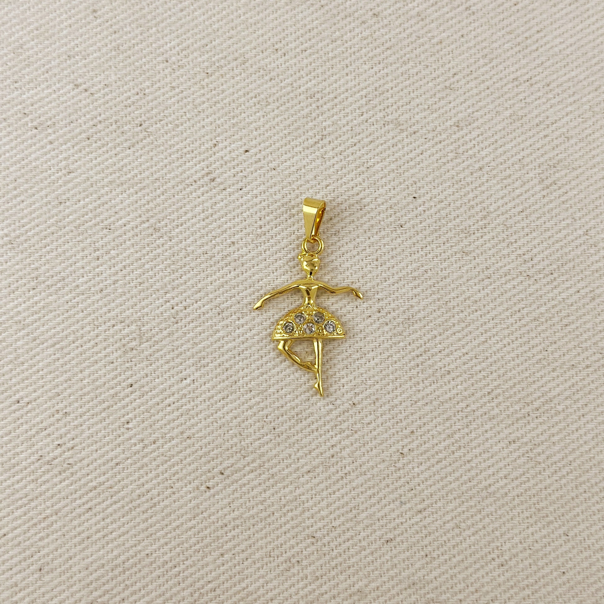 Ballerina CZ Charm