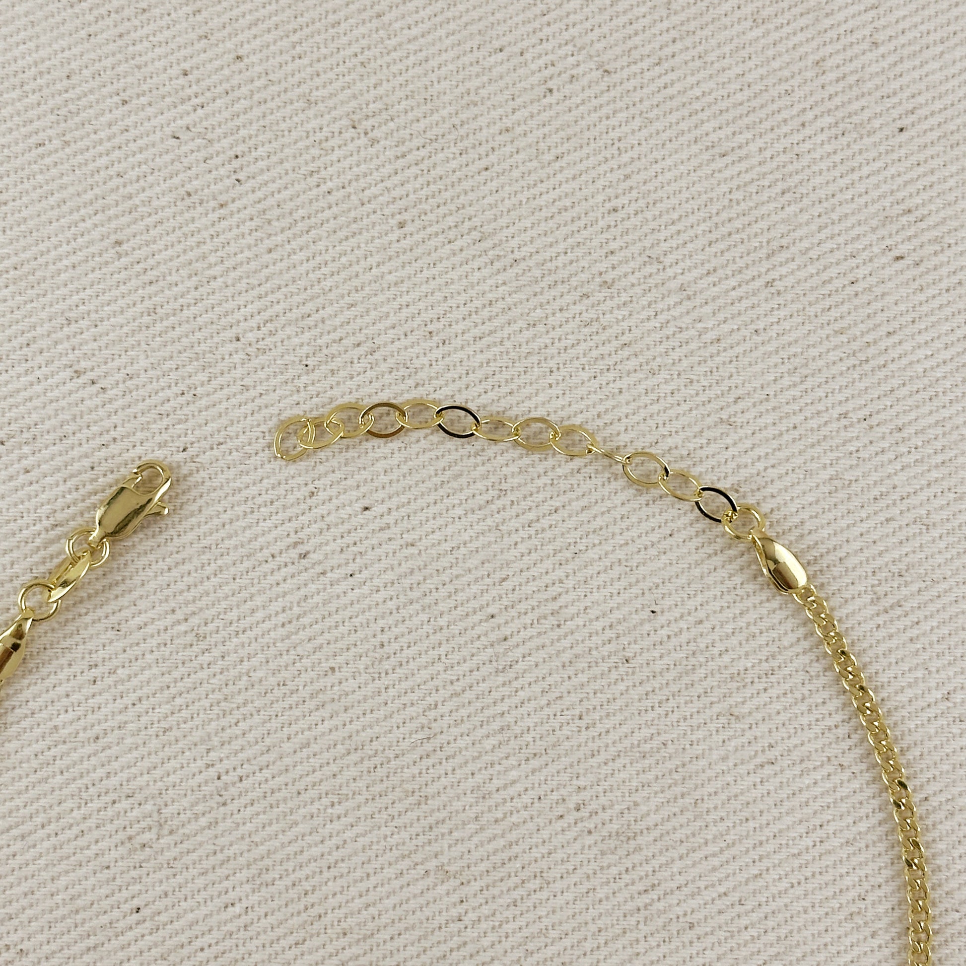 18k Gold Filled 2.0mm thickness Cuban Anklet