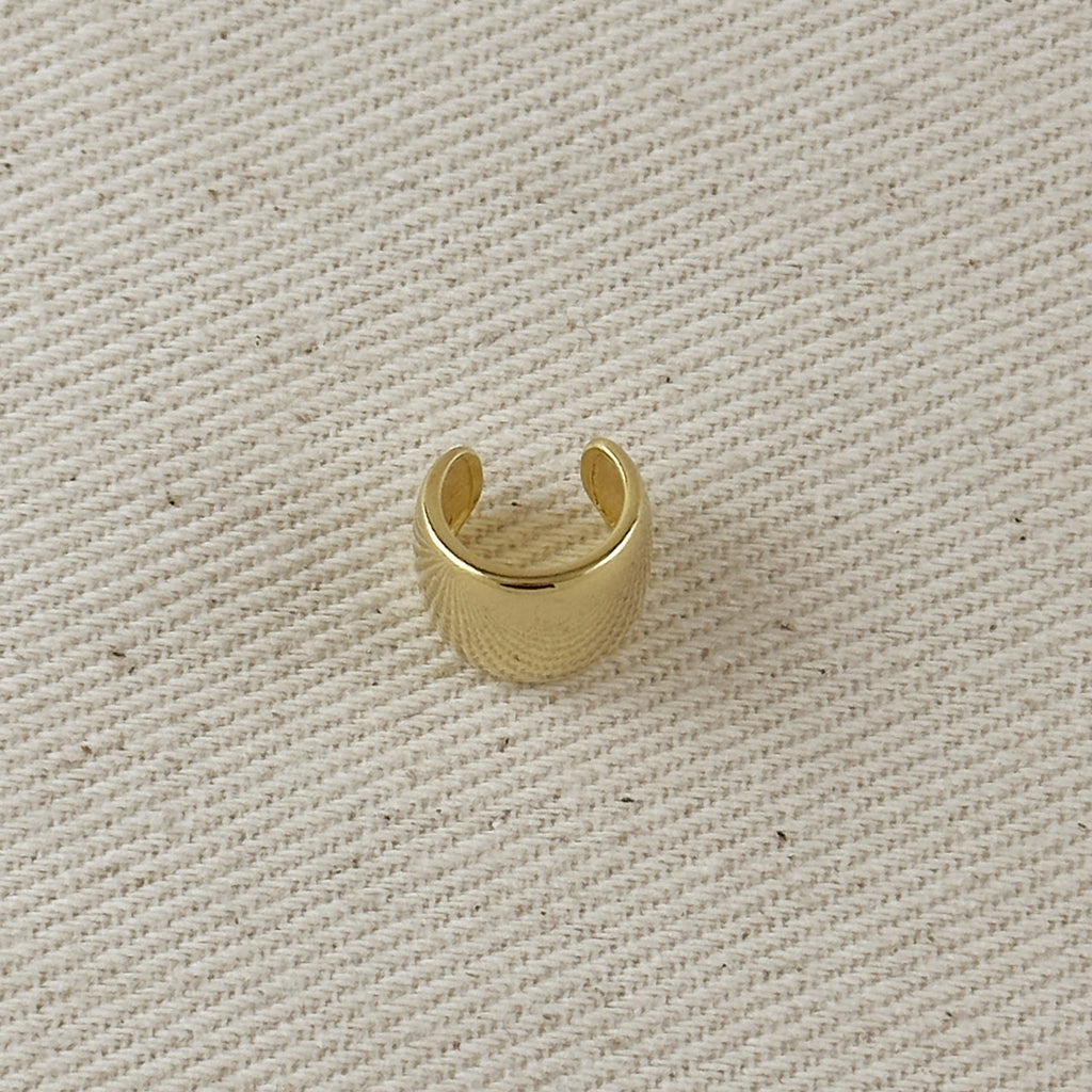 18k Gold Filled Plain Ear Cuff Earrings