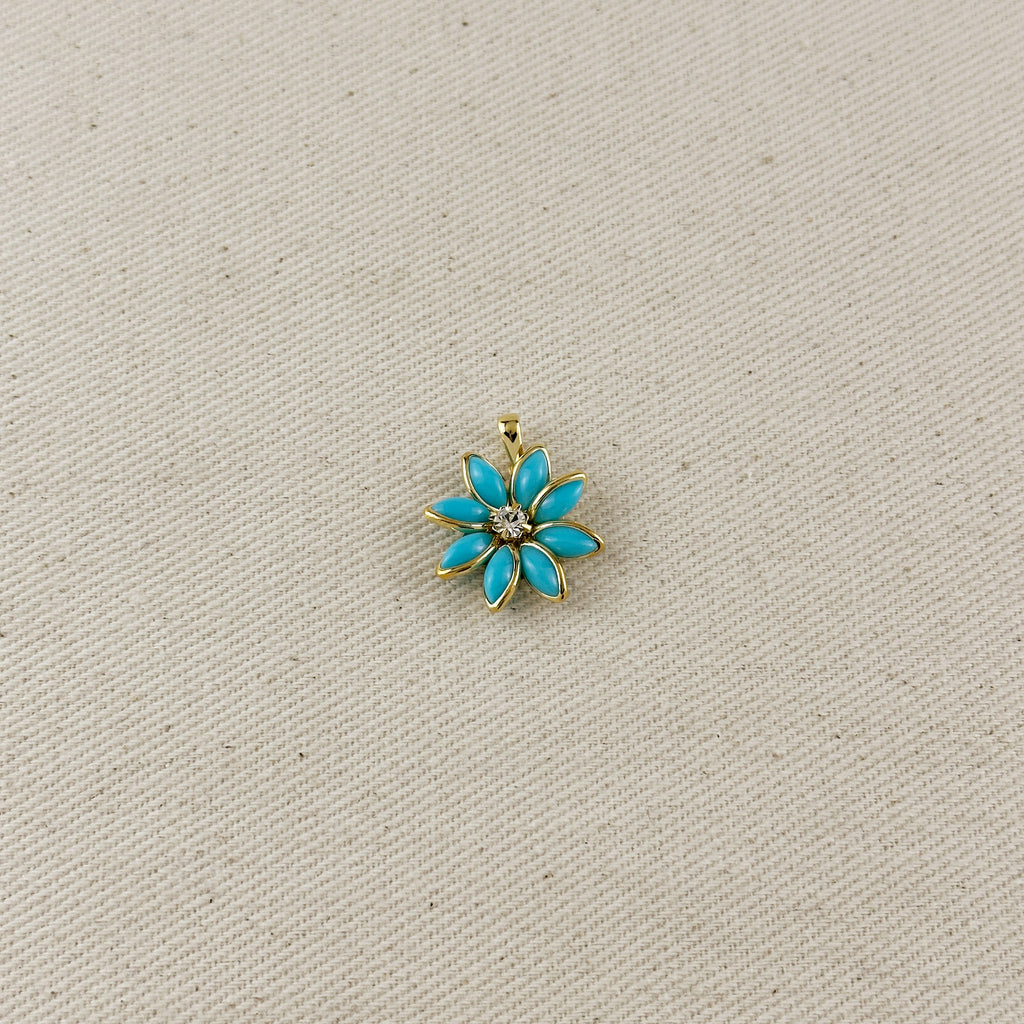 Colorful Flower Pendant