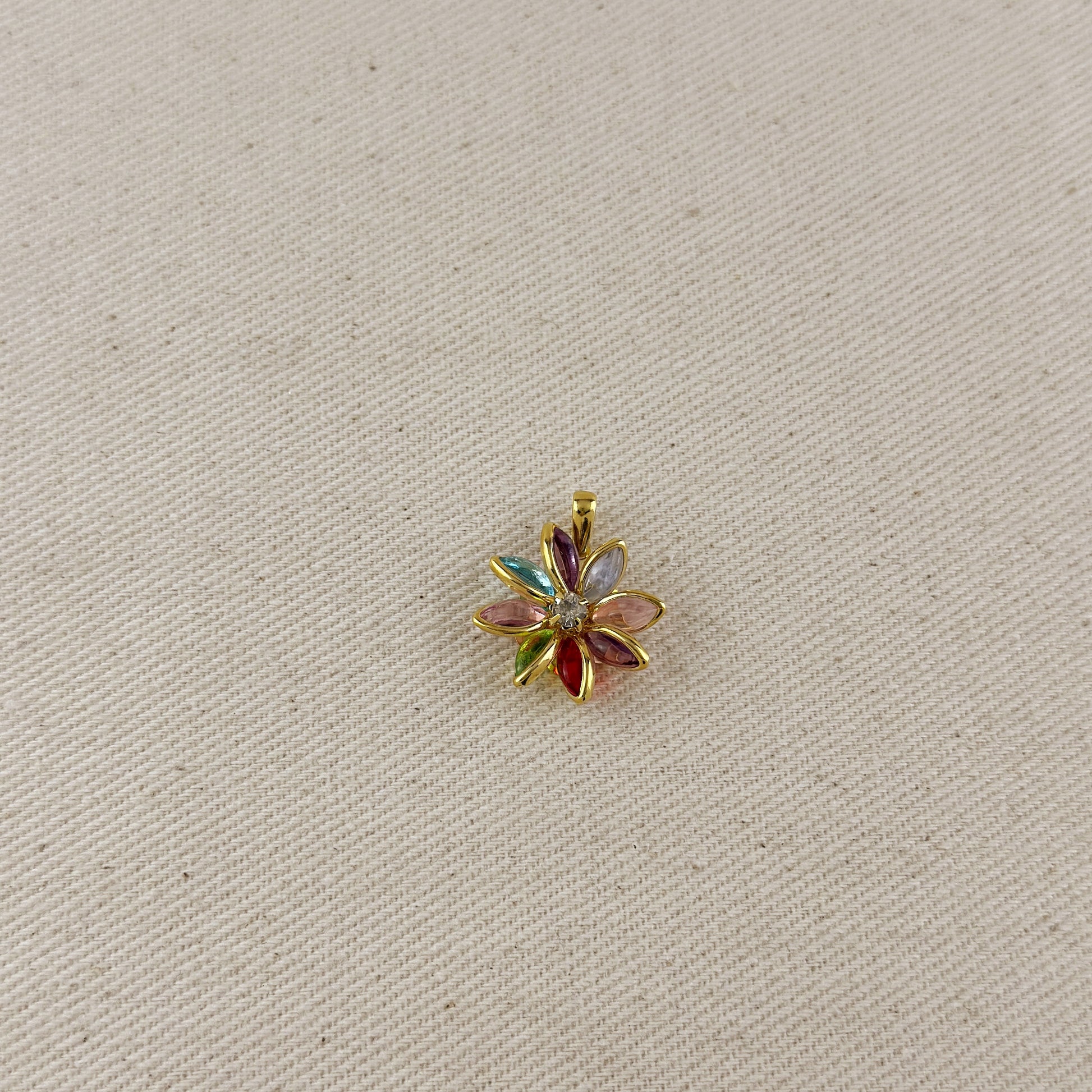 Colorful Flower Pendant