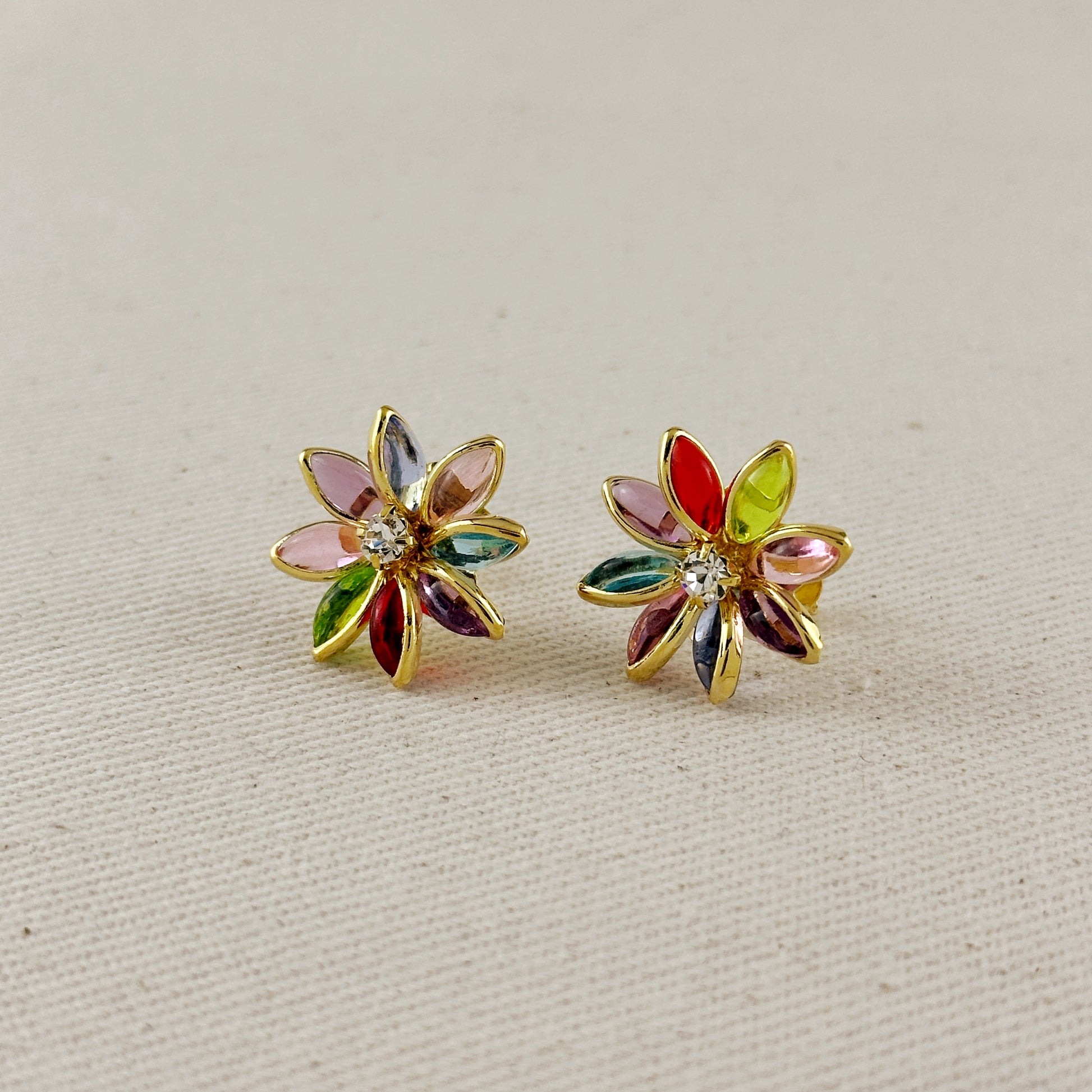 Colorful Flower Earrings