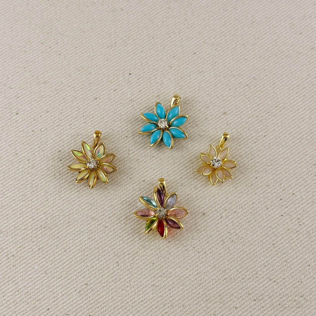 Colorful Flower Pendant
