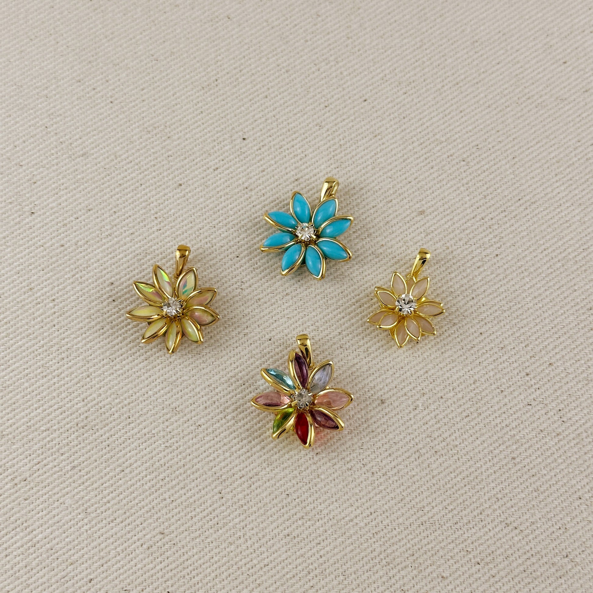 Colorful Flower Pendant