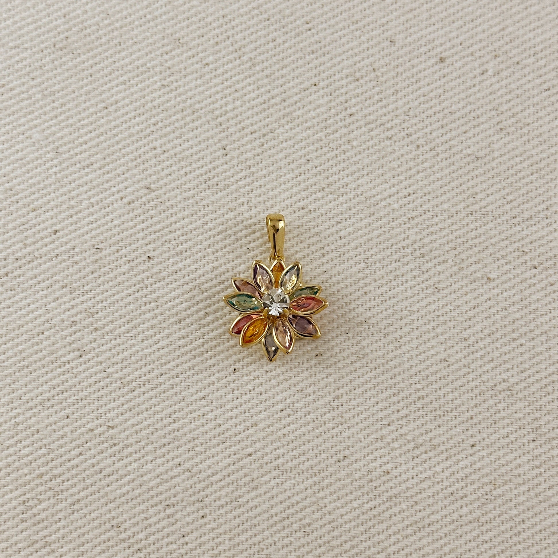 Colorful Flower Pendant
