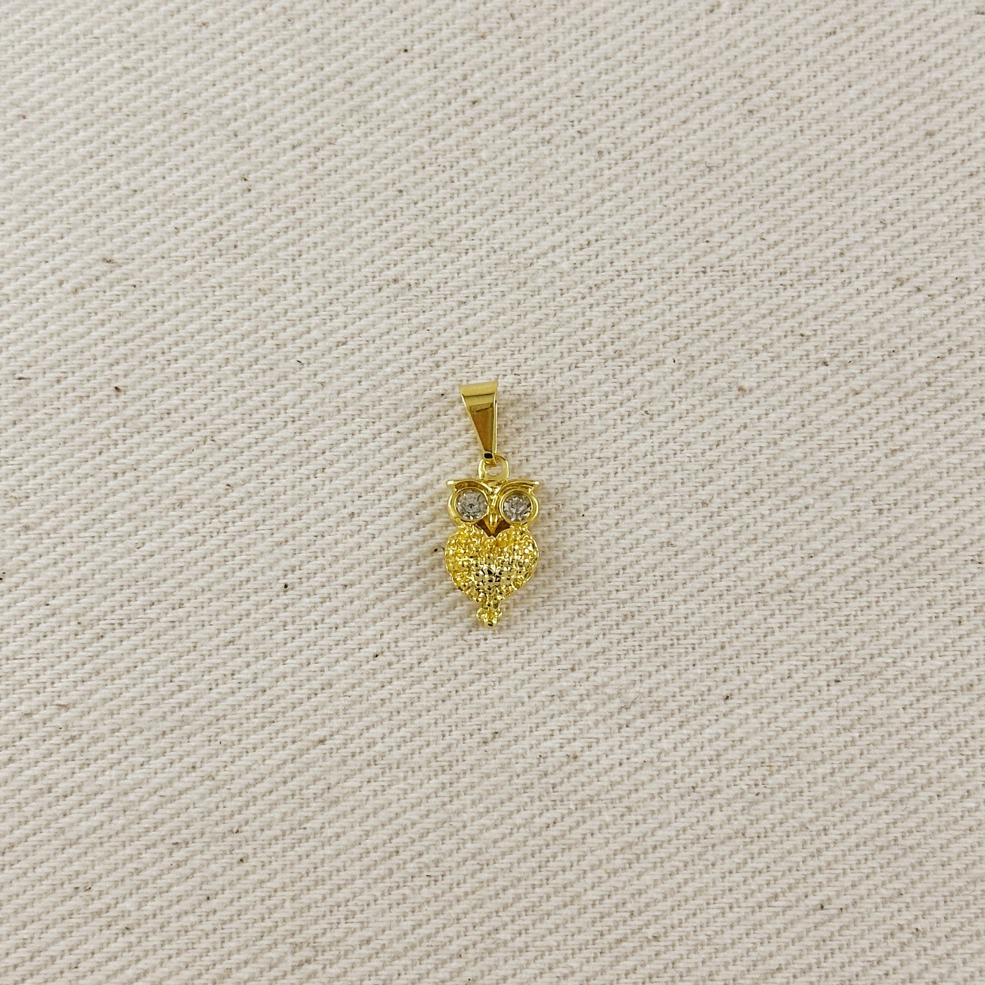 18k Gold Filled Owl Pendant