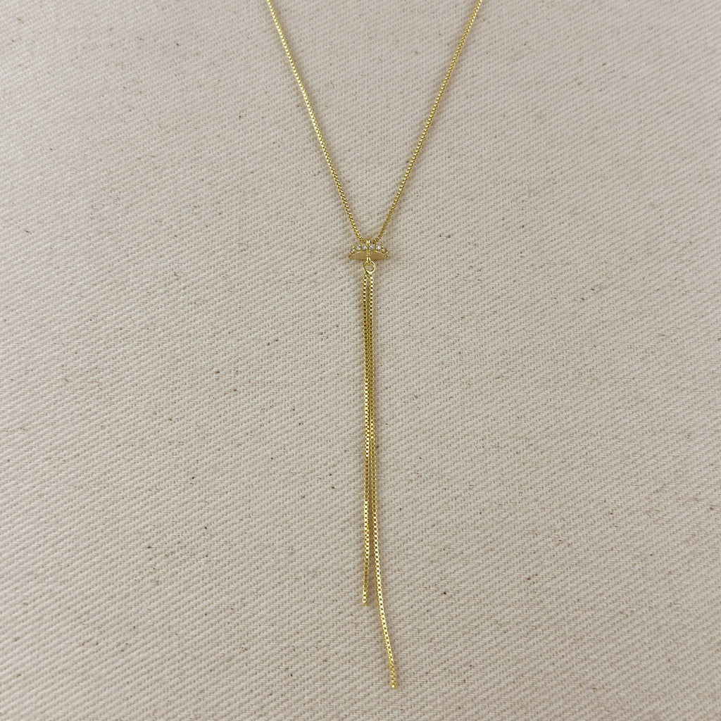 18k Gold Filled Tassel Necklace